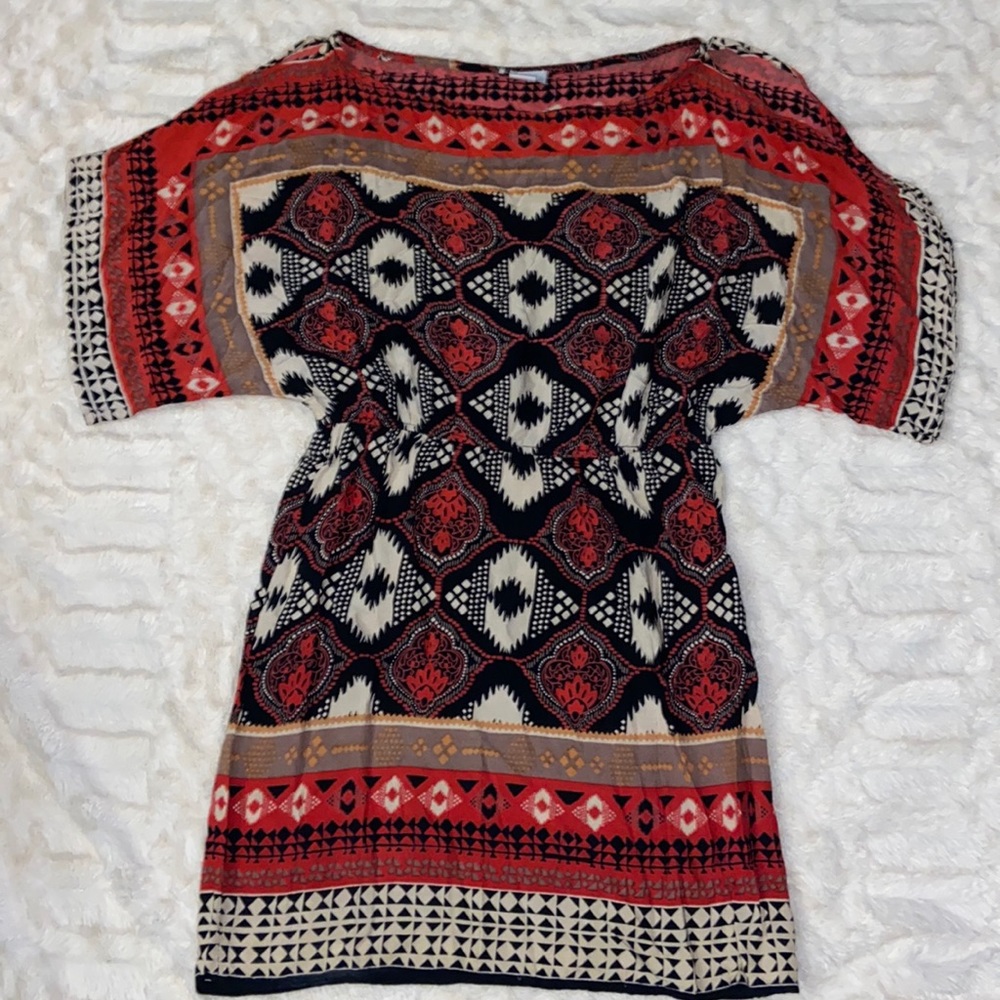 Pattern mini dress